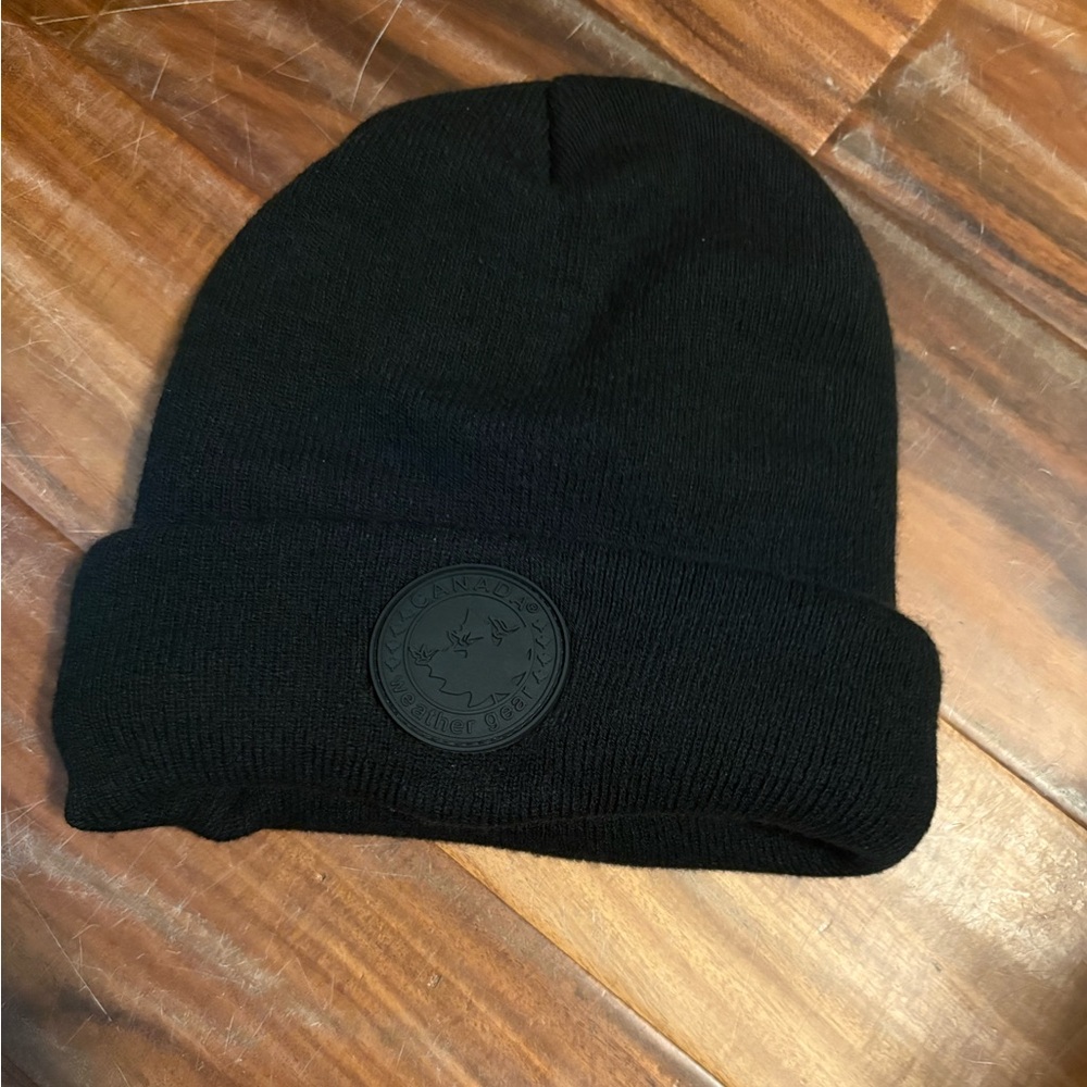 Canada Weather Gear Black Knit Beanie‎ Hat Winter Cold Weather A3